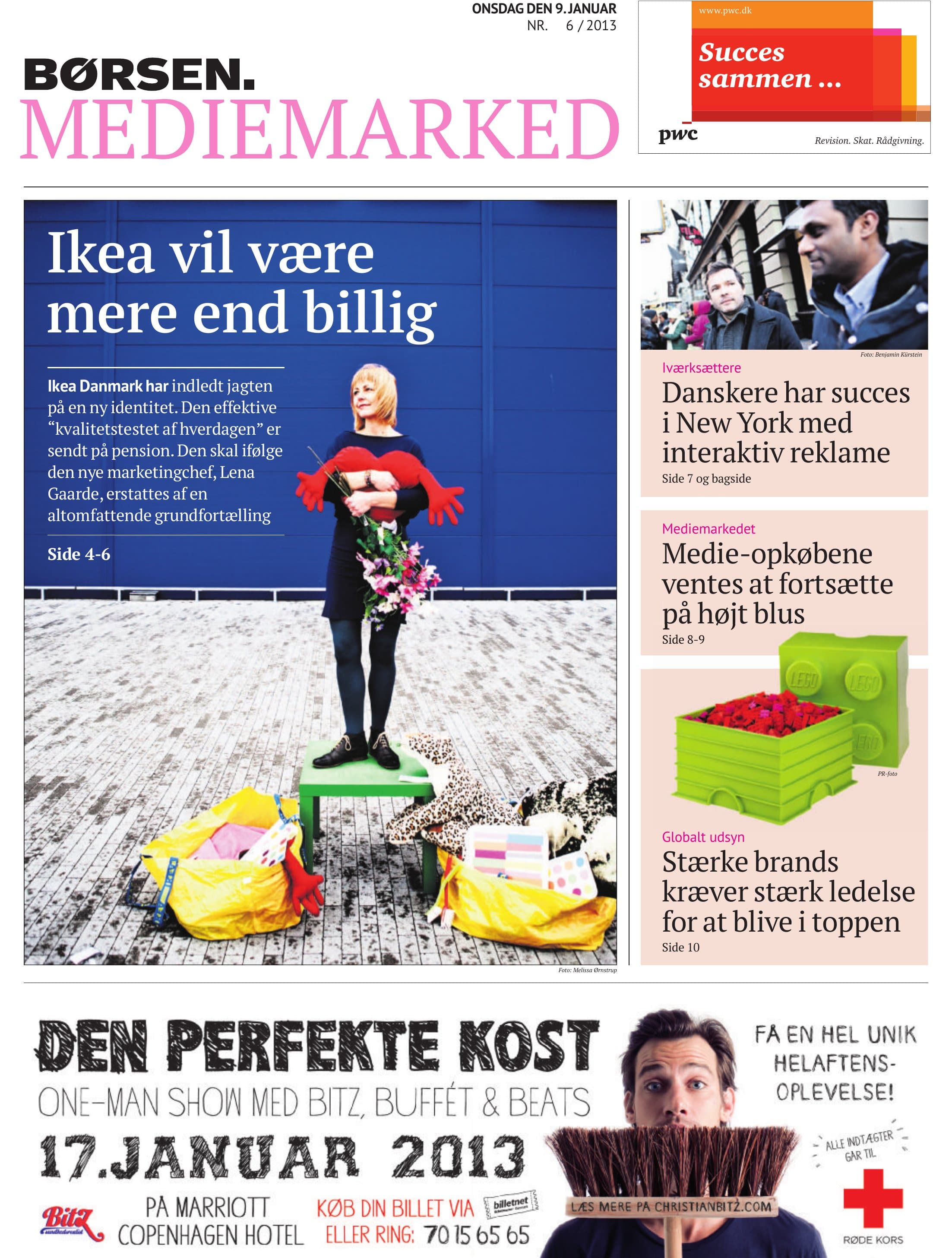 Børsen Mediemarked cover, January 9, 2013