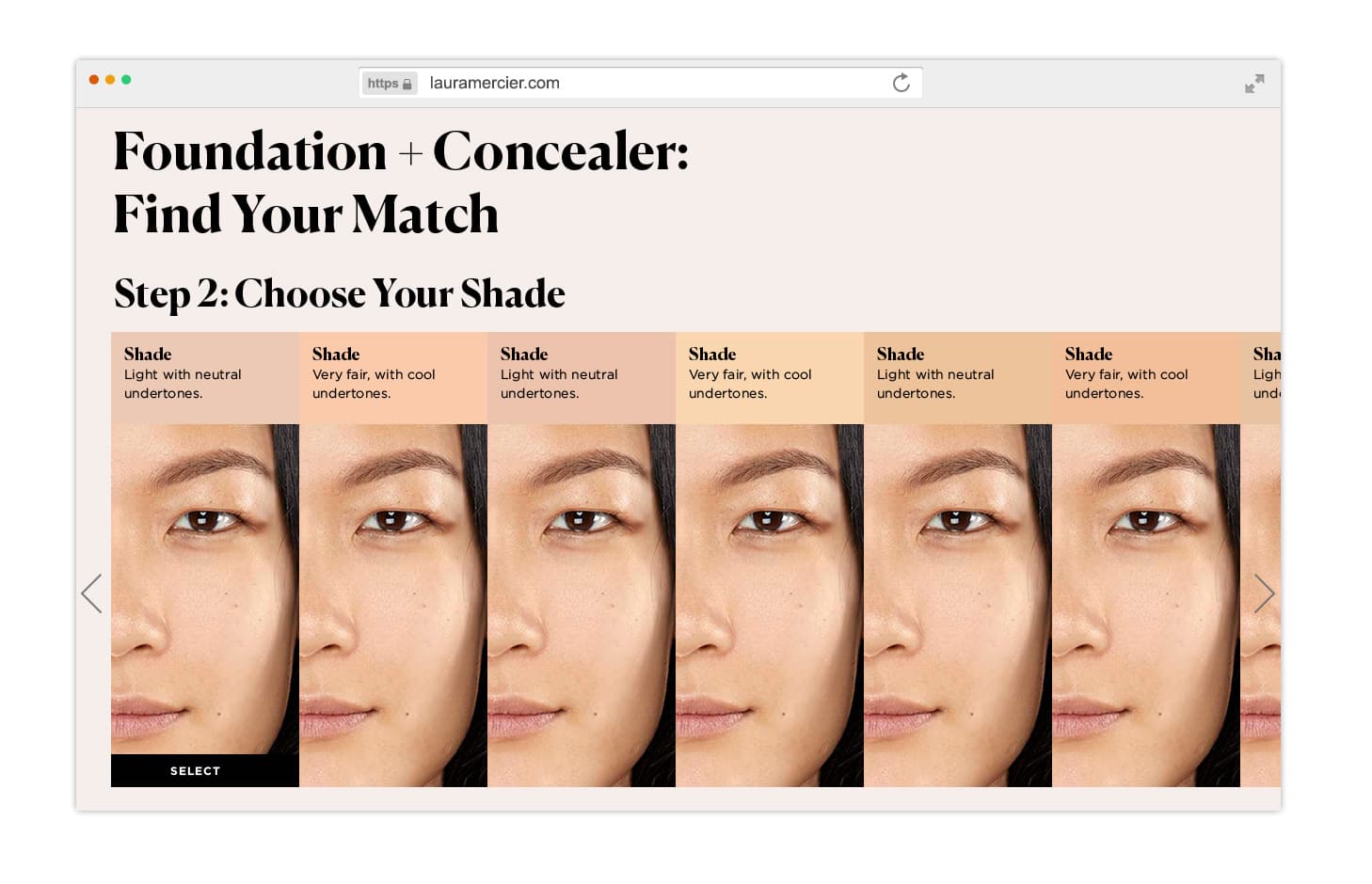 Laura Mercier Foundation Finder - 2