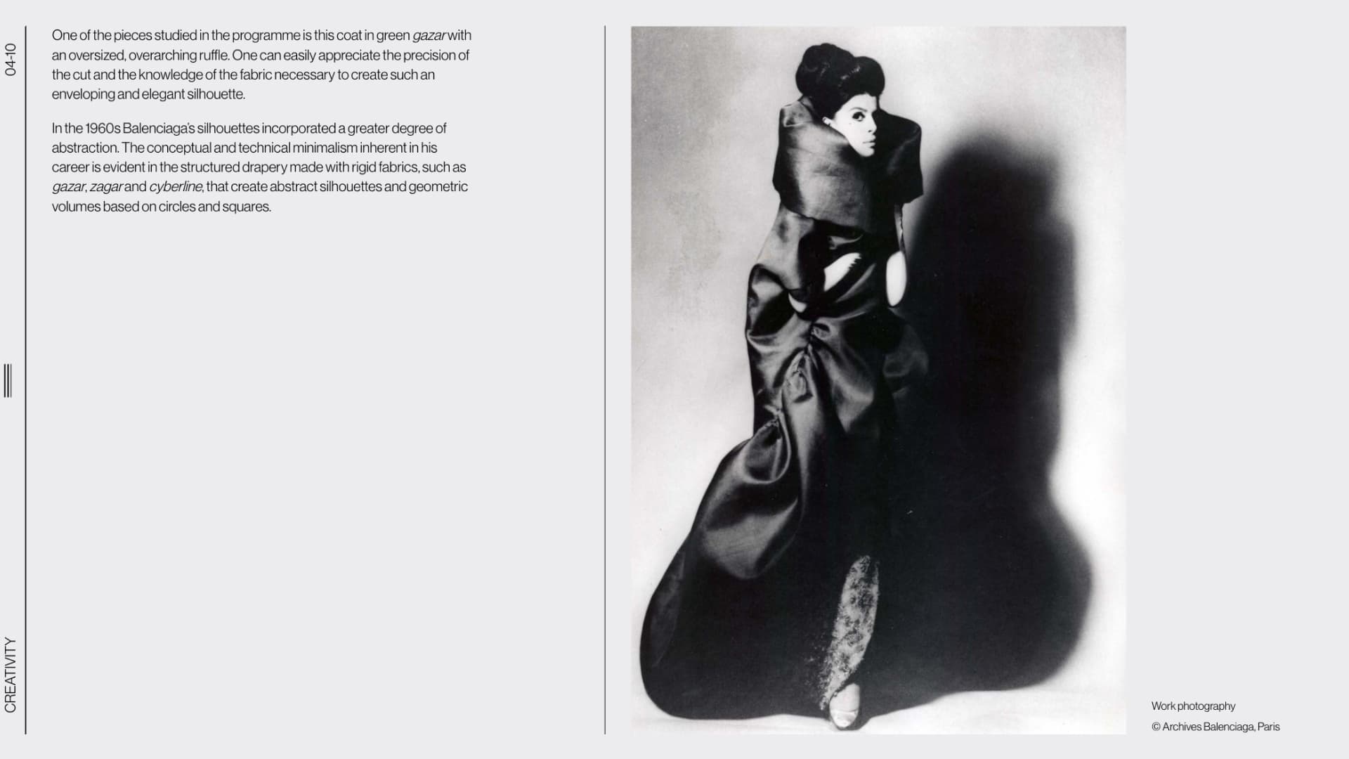 Cristóbal Balenciaga digital exhibit — frame 2