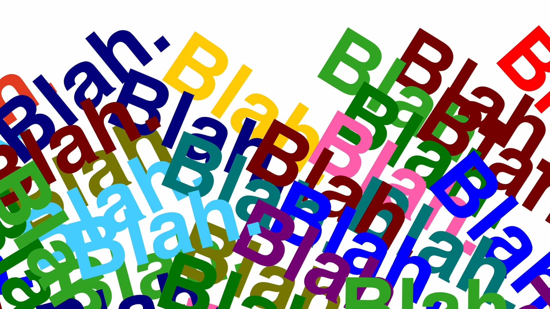 Blah. Blah. Blah. – A Generative Art Piece on Noise and Overload